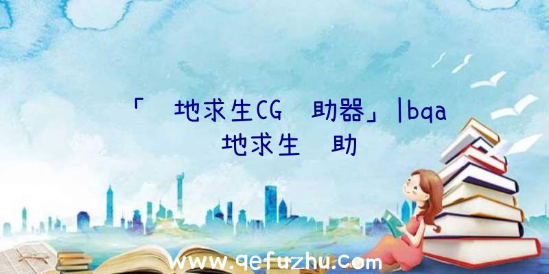 「绝地求生CG辅助器」|bqa绝地求生辅助